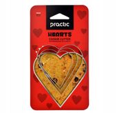 FOREMKI WYKRAWACZE DO CIASTEK PIERNIKÓW SERCA PRACTIC X 3 SZT