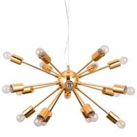 Żyrandol LAMPA wisząca THEO AD20000-18 Italux industrialna OPRAWA metalowa ZWIS gwiazda loft explosion molekuły złote