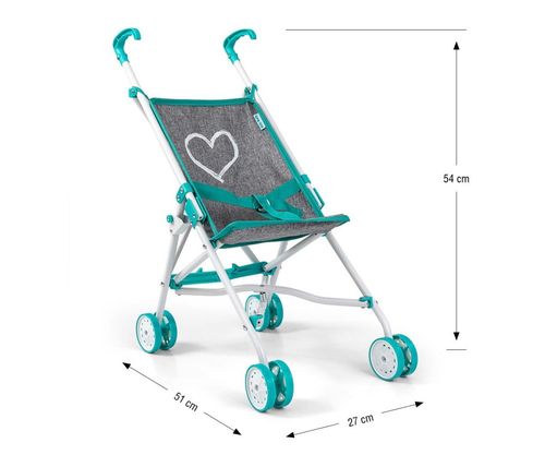 Wózek dla lalek Julia Prestige Mint na Arena.pl