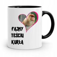 Kubek Czarny Dla Teścia Fajny Teściu Kurła Prezent