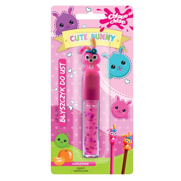 CHLAPU CHLAP Błyszczyk do ust Cute Bunny - mandarynka 1szt zdjęcie 1