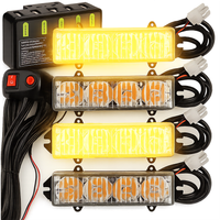 4x LAMPY OSTRZEGAWCZE STROBOSKOP POMOC DROGOWA LAWETA KOGUT PILOT LED