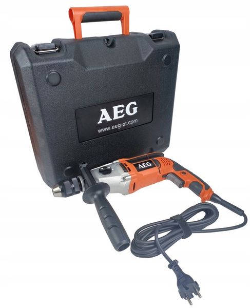 AEG SB2E 1100 RV wiertarka udarowa 2-biegowa 1100 W AVS Walizka zdjęcie 11