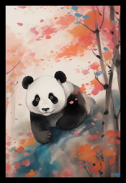 Plakat 20x30cm Panda wśród Klonów zdjęcie 2
