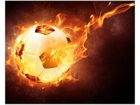 40X50CM OBRAZ OGNISTA PIŁKA NOŻNA FOOTBALL OBRAZ