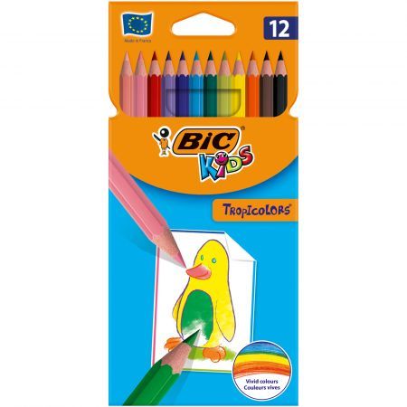 KREDKI TROPICOLORS 12 KOLORÓW BIC 3270220022503 zdjęcie 1