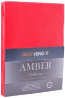 Prześcieradło DecoKing AMBER RED 120-140x200+30