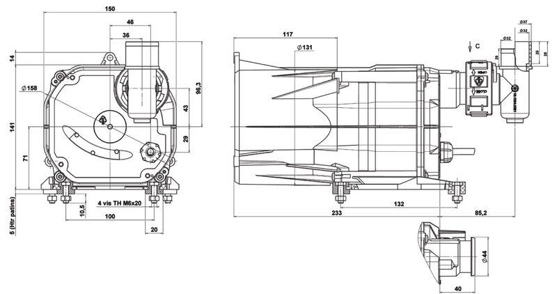 Dmuchawa pompa do wanny z hydromasażem ASD A-RL700 zdjęcie 2