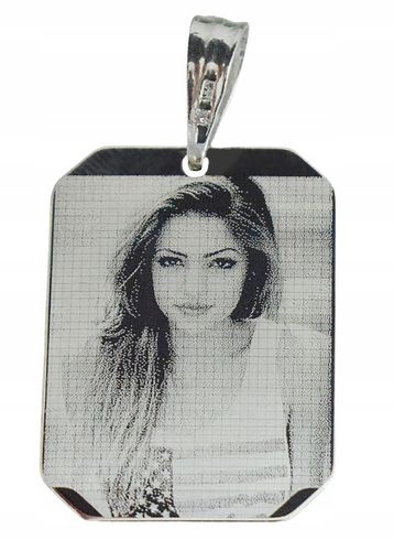 SREBRNY NIEŚMIERTELNIK ZAWIESZKA PR. 925 + GRAWER ZDJĘCIE + PUDEŁKO na Arena.pl