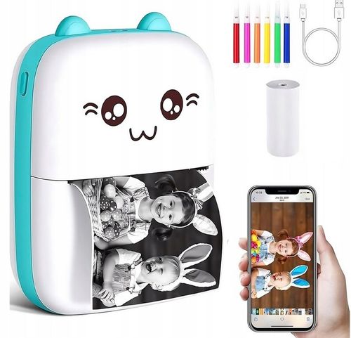 Smart band 6 Smartwatch Niebieski + Drukarka Termiczna Drukuś na Arena.pl