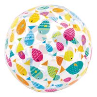 Dmuchana piłka plażowa z kolorowym nadrukiem 51 cm INTEX 59040 rybki