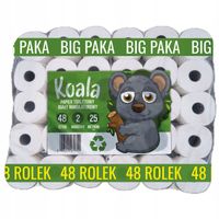 PAPIER TOALETOWY KOALA BIG 2 WARSTWY 48 ROLEK PO 25 METRÓW BARDZO WYDAJNY