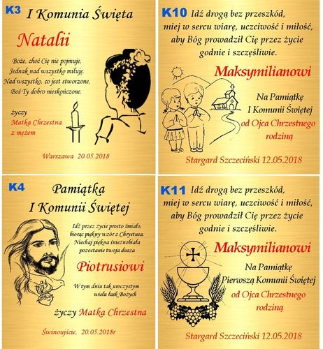 Złoty Łańcuszek 925 Krzyżyk Medalik Komunia Chrzest Bierzmowanie Grawer na Arena.pl