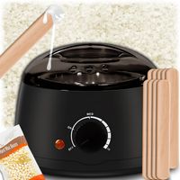 PODGRZEWACZ WOSKU + TWARDY WOSK 600g + 10 PATYCZKÓW ZESTAW DO DEPILACJI