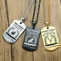 Naszyjnik Zawieszka Nieśmiertelnik Stal Znaki Zodiaku SKORPION Grawer