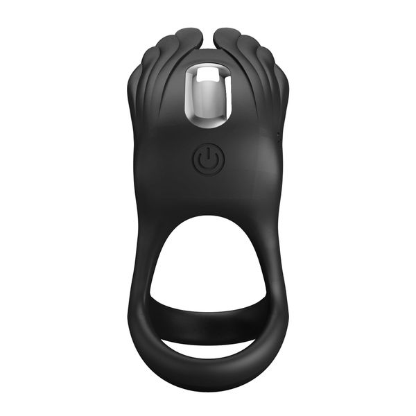 PRETTY LOVE - VIBRANT PENIS RING SILAS Black, 7 vibration functions zdjęcie 6