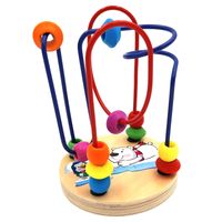 EDUKACYJNA PRZEPLATANKA KOLEJKA LINOWA LABIRYNT MULA KLOCKI KULKI