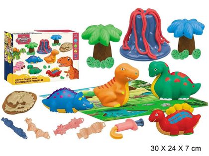 Nowa Ciastolina Dinozaury zestaw plastyczny Zabawka dla dzieci