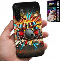 ETUI DO SAMSUNG GALAXY A36 5G - ROCK PERKUSJA BĘBNY ROCK & ROLL + FOLIA