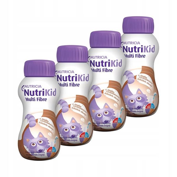NutriKid Multi Fibre CZEKOLADA 4x200ml zdjęcie 1