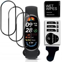 3X SZKŁO HYBRYDOWE 3D DO SMARTBAND XIAOMI MI BAND 9 +ZESTAW MONTAŻOWY