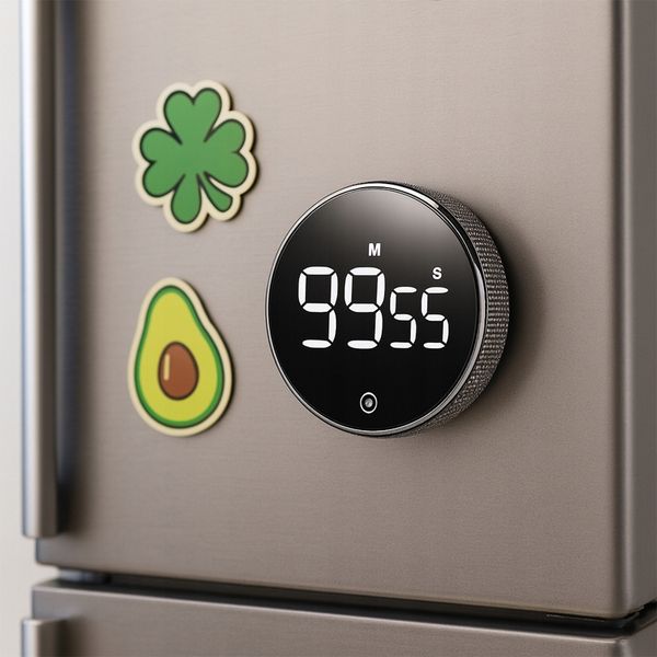 Minutnik Elektroniczny Kuchenny Stoper Timer H217 Cyfrowy Led Magnes Alarm zdjęcie 3