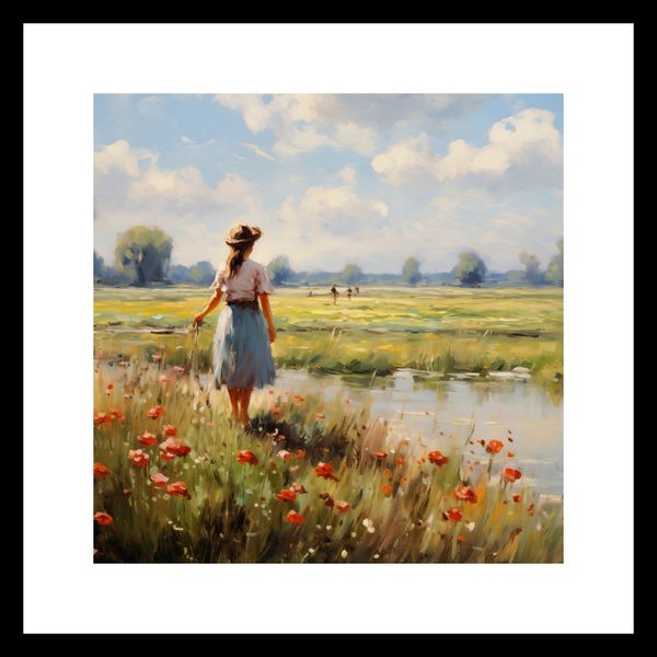 Plakat 30x30cm Wiejski Spokój zdjęcie 3