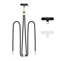 tech-protect c2s rope crossbody strap black/gold