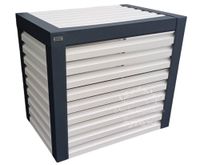 Osłona klimatyzatora - pompy ciepła 90x50x110 cm biały + antracyt ID461