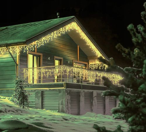 SOPLE 500 LED KURTYNA LAMPKI ZEWNĘTRZNE IP44 + FLASH Białe Ciepłe 23M na Arena.pl