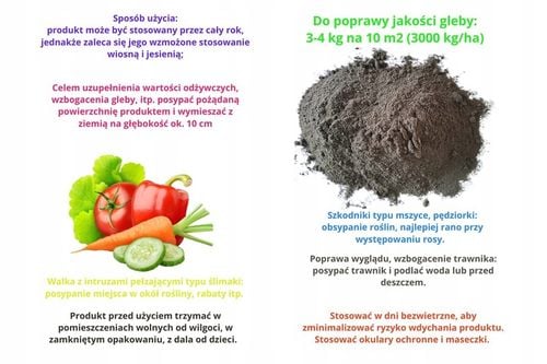 Mączka bazaltowa naturalny nawóz do roślin warzyw 19,5 kg na Arena.pl