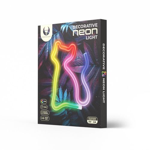 Neon LED RGB KOT FLRN03 + pilot Forever Light na Arena.pl