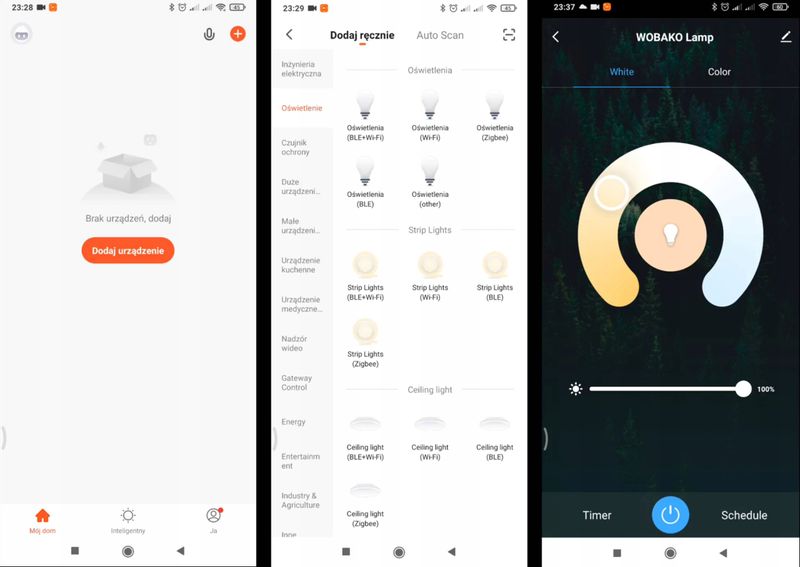 Lampa HELSINKI II sufit kwadrat żyrandol Smart Home LED Tuya Wobako zdjęcie 2