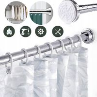 DRĄŻEK ROZPOROWY DO FIRAN STALI NIERDZEWNY DRĄŻEK DO ZASŁONY PRYSZNICOWEJ