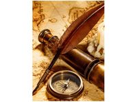 50X70CM STARA MAPA OBRAZ PION ŚCIAN