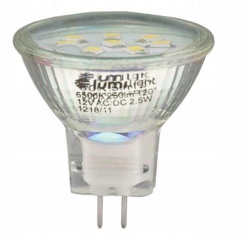 Żarówka LED MR11 2,5W 12V zimna op.2szt. LL3593 na Arena.pl