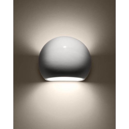Biała lampa ścienna SL.1026 kulisty kinkiet do przedpokoju na Arena.pl