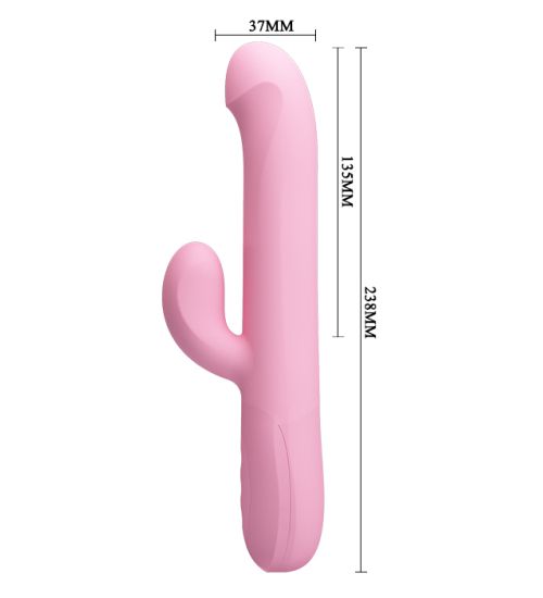 Różowy wibrator rotacyjny zdjęcie 5