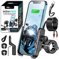 UCHWYT MOTOCYKLOWY NA TELEFON SZYBKA ŁADOWARKA USB QC3.0 MOTOCYKL +