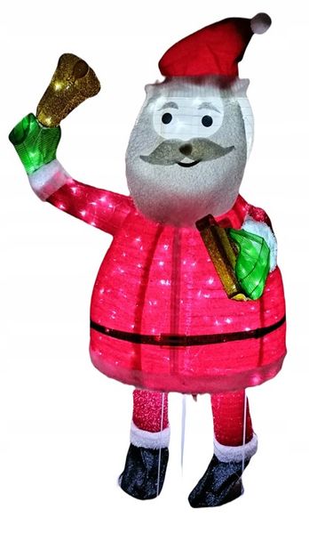 ŚWIĘTY MIKOŁAJ OZDOBA 180 cm 200 LED IP44 TIMER zdjęcie 1