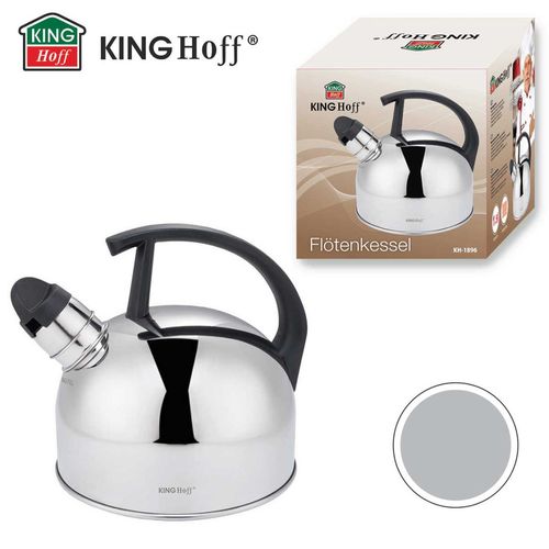czajnik 1,5l z gwizdkiem kinghoff kh-1896 srebrny na Arena.pl