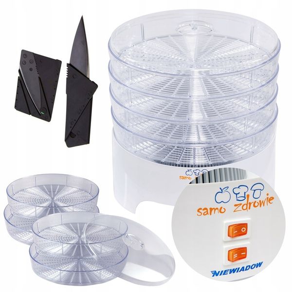 SUSZARKA DO GRZYBÓW OWOCÓW WARZYW ZIÓŁ NIEWIADÓW 500W PRODUKOWANA W POLSCE zdjęcie 1