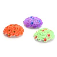 Świecący koral do akwarium 7.3x3cm fluorescencyjna kolorowa ozdobna