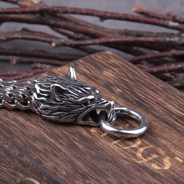 Bransoleta Wiking Thor Wilk stal chirurgiczna 316L zdjęcie 6