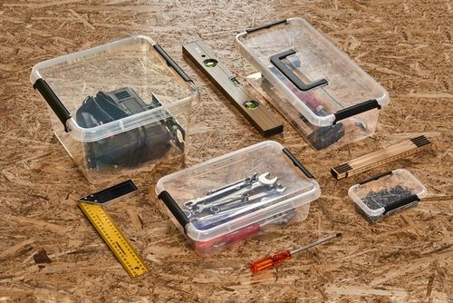 MOXOM - Pudełko Pojemnik Organizer Pokrywa - 60 L na Arena.pl