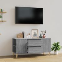 Szafka pod TV, szary dąb sonoma, 102x44,5x50 cm