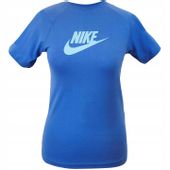 NIKE REGULAR FIT KOSZULKA T-SHIRT MŁODZIEŻOWA DAMSKA NIEBIESKA *WYPRZEDAŻ*