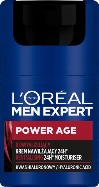 Loreal Men Expert Power Age Krem Do Twarzy Męski Nawilżający 24h 50 ml zdjęcie 1