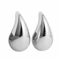 KOLCZYKI srebrna KROPLA łezka stal 316L