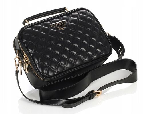 MONNARI Pikowana torebka listonoszka Kuferek Dwie komory Rączka + pasek na Arena.pl